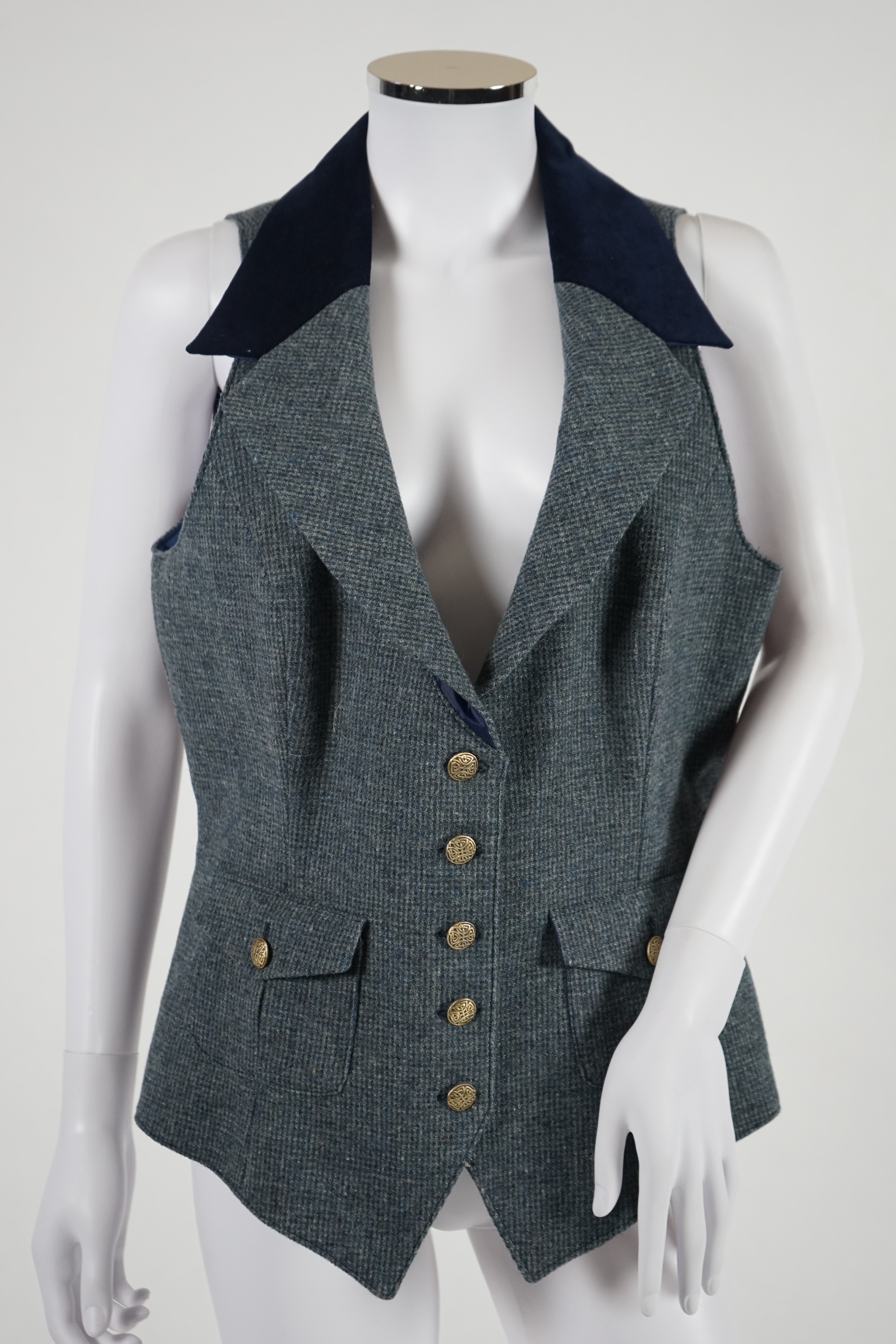 Five lady's waistcoats. Approx size 14-16 Proceeds to Happy Paws Puppy Rescue
